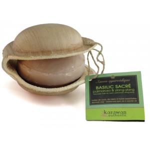 Savon ayurvédique Adoucissant Basilic sacré - 100 g, KARAWAN