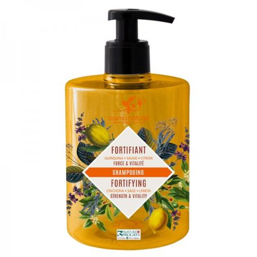 Shampoing Fortifiant - Quinquna, Sauge, Citron BIO COSMO NATUREL