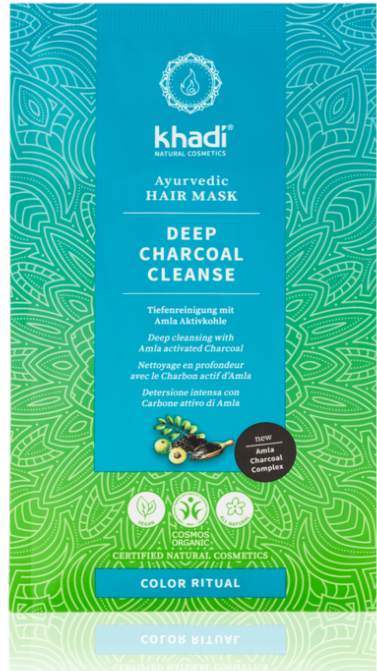 Masque Capillaire Ayurvédique deep charcoal cleanse - KHADI