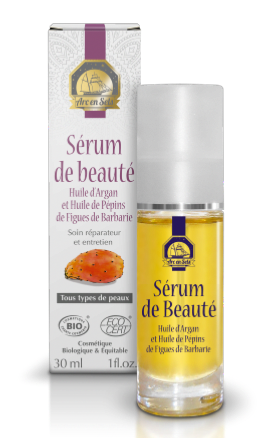 Huile de beauté / Argan et huile de  Pépins de Figues de Barbarie 30ml