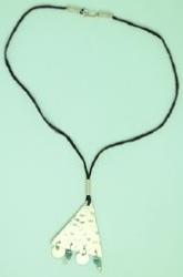 Collier pendentif triangle turquoise