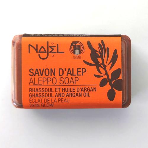 Savon d'Alep Rhassoul et huile d'Argan, 100 g