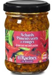 Achards de piments verts et rouges TIRACINES