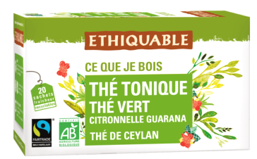 Thé tonique au Guarana, infusettes BIO