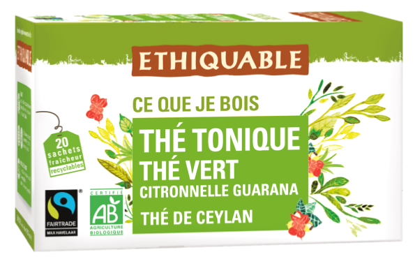 Thé tonique au Guarana, infusettes BIO