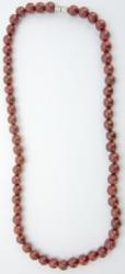 Collier tagua perles Cerise