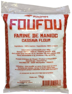 Farine de manioc Foufou 1 Kg - RACINES