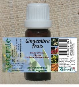 Huile Essentielle de Gingembre frais BIO