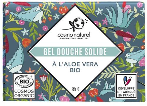  Gel douche solide à l'aloe vera BIO 85 g  - COSMO NATUREL