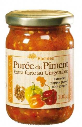 Purée de piments extra forte au gingembre, 200 g RACINES