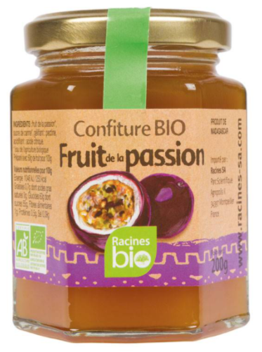 Confiture de fruit de la passion BIO RACINES