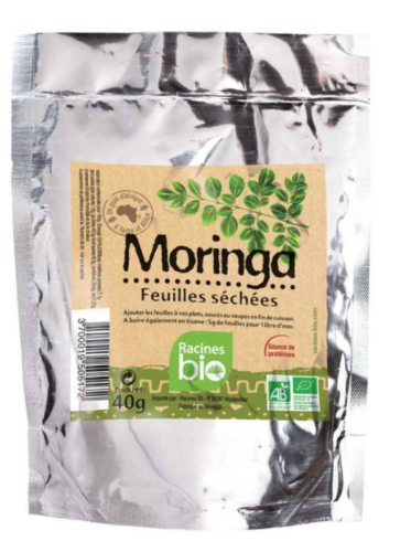 Feuilles de moringa séchées BIO RACINES