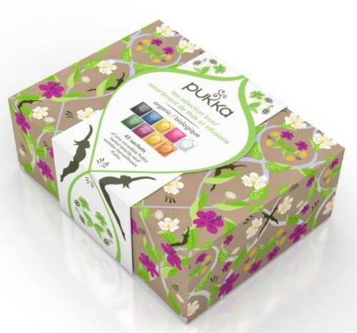 Coffret de thés & infusions BIO, 45 infusettes - PUKKA 