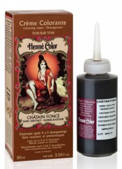 Crème colorante Châtain foncé 90 ml - Henné Color