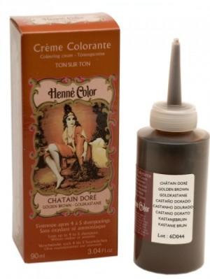 Crème colorante  Châtain doré 90 ml - Henné color