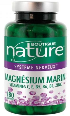 Magnésium marin 180 comprimés - Boutique nature