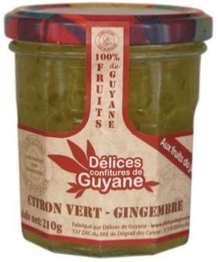 Confiture de Citron Vert - Gingembre DELICES DE GUYANE