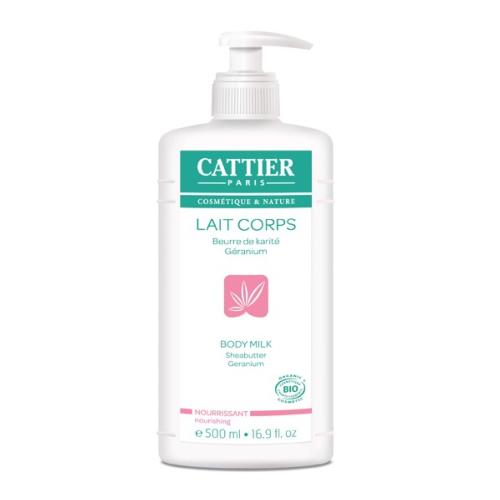 Lait Hydratant Nourissant Corps, beurre karité - géranium BIO CATTIER