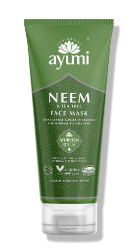 Masque visage au neem & arbre à thé 100 ml - AYUMI