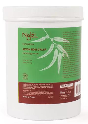 Savon d'Alep noir,  eucalyptus  1 kg - Najel