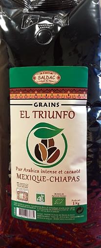 Café El Triunfo Mexique  BIO en GRAINS 1 kg
