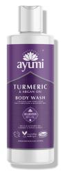 Gel douche corps à l'huile de curcuma & argan 250 ml - AYUMI