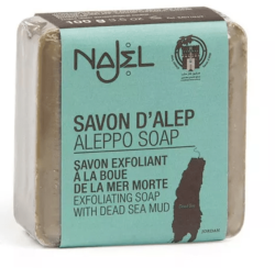 Savon d'Alep exfoliant  la boue de la Mer Morte