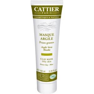 Masque à l'Argile Verte Menthe Poivrée BIO CATTIER