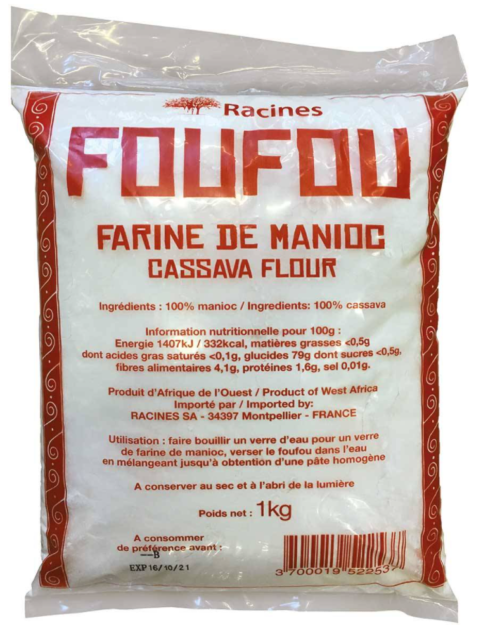Farine de manioc Foufou 1 Kg - RACINES