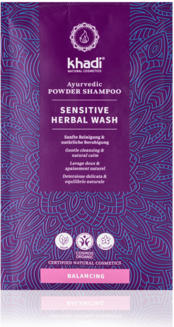 Shampooing en Poudre Ayurvédique sensitive herbal wash - KHADI