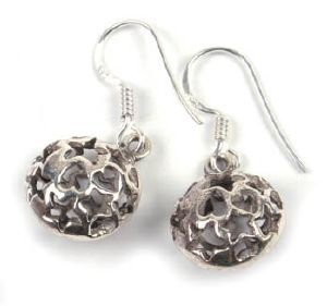 Boucles d'Oreilles Argent 925ème étoile/coeur